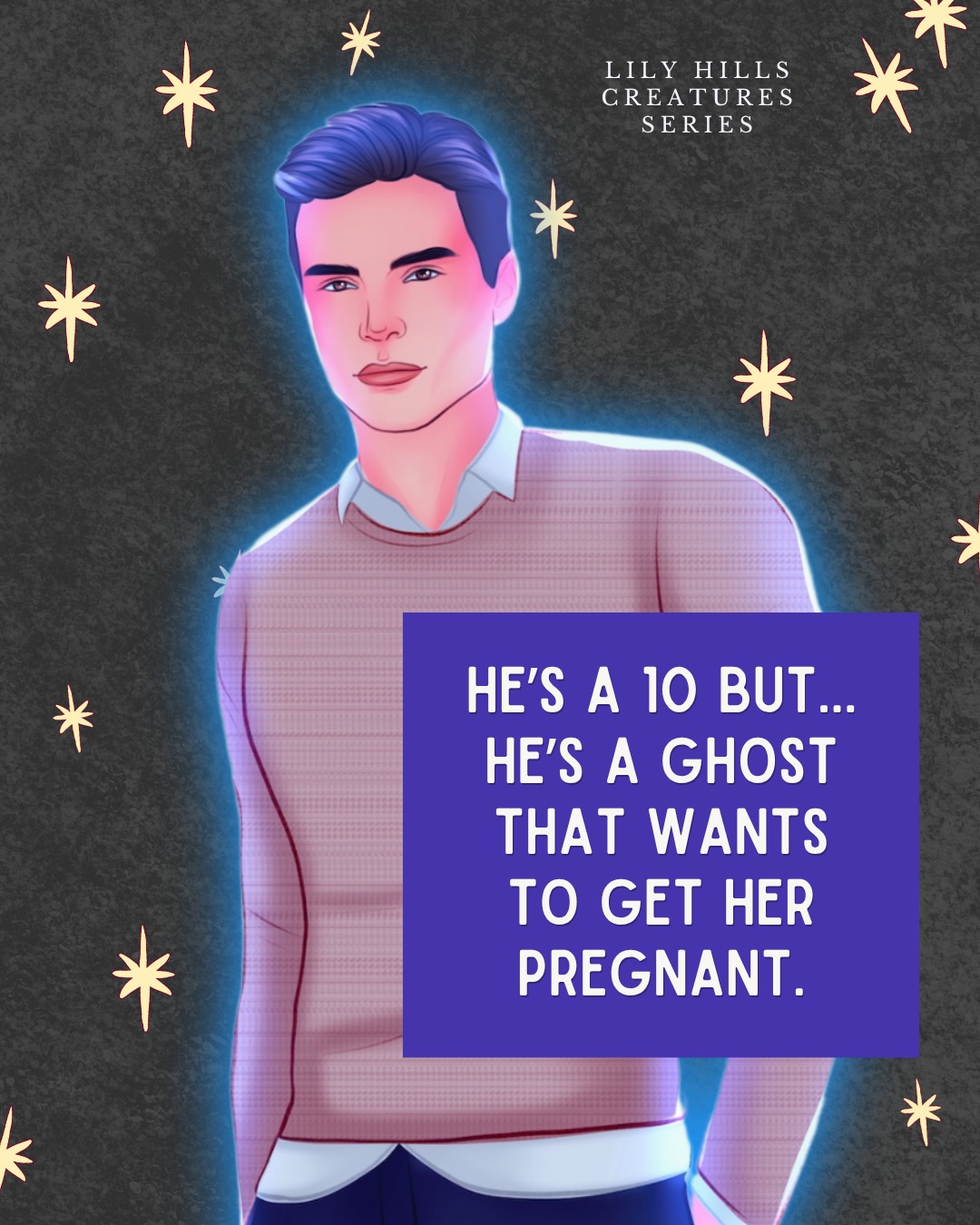 We have some interesting men in Lily Hills Creatures. And even more that are yet to be introduced.

William, the ghost best friend in A Lovely Haunt, working with miracles and fate to start a family with Emily from beyond the grave.

Asher, coming in book two of Lily Hills Creatures, giving Kiera the power she needs.

Otto, now in book five, begging his witch for forgiveness... on his knees... with his tongue. Not avoiding that certain time of the month.

And Cole, the guardian angel in book four, that is tired of being confined to a box. He'll do what he has to do to save her, even if it means kissing his wings, and immortal life, goodbye.

Who will we meet in book three, book six, and what is this rumor of a book seven possibility?

Now I'm breaking all the rules here, because like Cole, I feel stifled when I try to fit perfectly into any plan.

So let's open up this marketing a bit, shall we? Because while I build this world, I don't want to confine you to information only on book one. 

You don't want that either, do you?

Preorder A Lovely Haunt today, William and Emily's ghost romance is coming soon.

If you can't wait, start to get to know the LHC series with the short story, A Peculiar Day at Warm Welcome Café, live now on Amazon.

I'll see you there.

#interconnectedstandalones #bookrecs #indieauthor