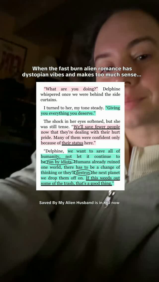 And some of the biggest parts of the underlayer of the book are Delphine's family healing. At the end of the world, so much has to be considered, and not all of the choices made were good ones, but she gets her moment with Haven and his father. She gets to be chosen, and as time changes, her story with her family moves with it.

At the end of the day, we all want to be chosen.

Saved By My Alien Husband by Rachel H. Drake is available in Kindle Unlimited, in paperback from your favorite retailers, and requestable in your library apps like Overdrive, Libby, and Hoopla.