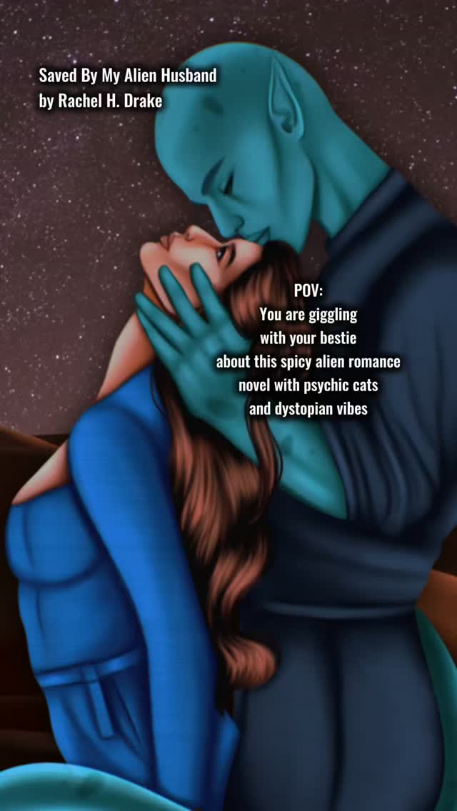 Share with your bestie if you need a new buddy read 🤭

📖 SAVED BY MY ALIEN HUSBAND by Rachel H. Drake, in Kindle Unlimited now.

A funny, spicy alien romance set at the end of the world and a quick weekend read, perfect for a TBR palette cleanser.

Psychic cats, dystopian vibes, and a possessive alien prince. Send this to the bestie you'd giggle with.

What to expect inside...
🐱 Psychic cat matchmaker
👽 Possessive alien prince
🌍 Dystopian chaos at the end of the world
🌶️ Spicy fast burn
👀 What that tail do?
💭 She thought he was her imaginary friend

Read it in Kindle Unlimited, paperback, or request it in your library apps like Libby and Hoopla.

🎨 Art by @inkbykloe

#alienromance #spicybooks #romancebooks #kindleunlimited